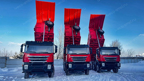 Самосвал АМТ N.V. 752901 (8x4) 560 л.с. скальный кузов